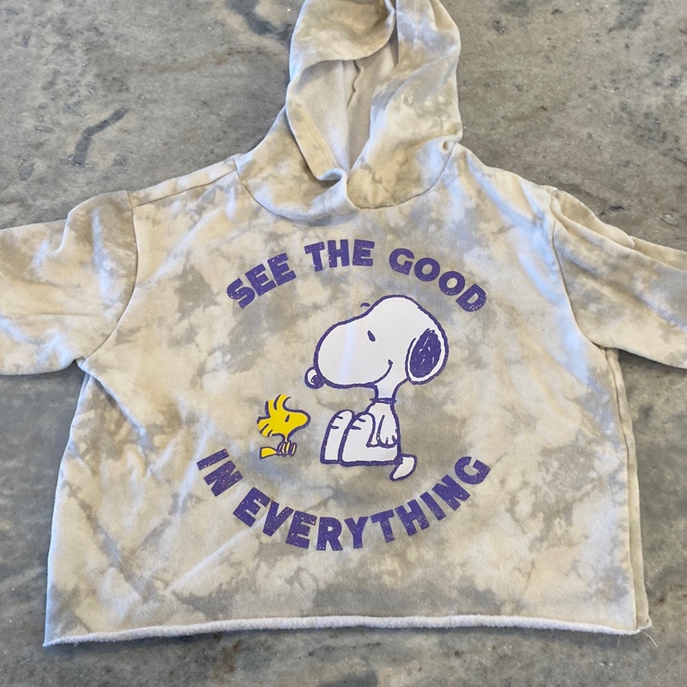 Peanuts cropped hoodie